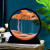 CPENSUS Moving Sand Art Picture Glass Liquid Painting 3D Natural Landscape showpieces